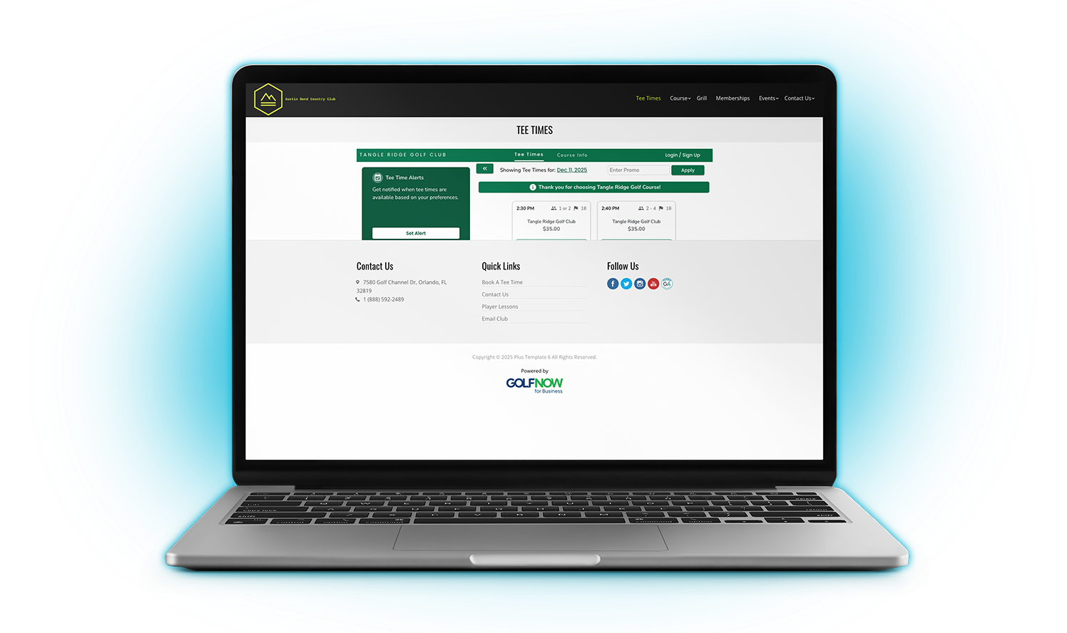 Streamline tee times & payments