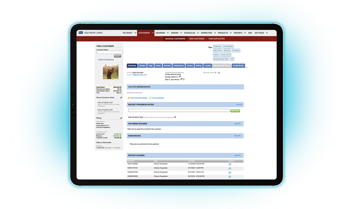 Robust customer database
