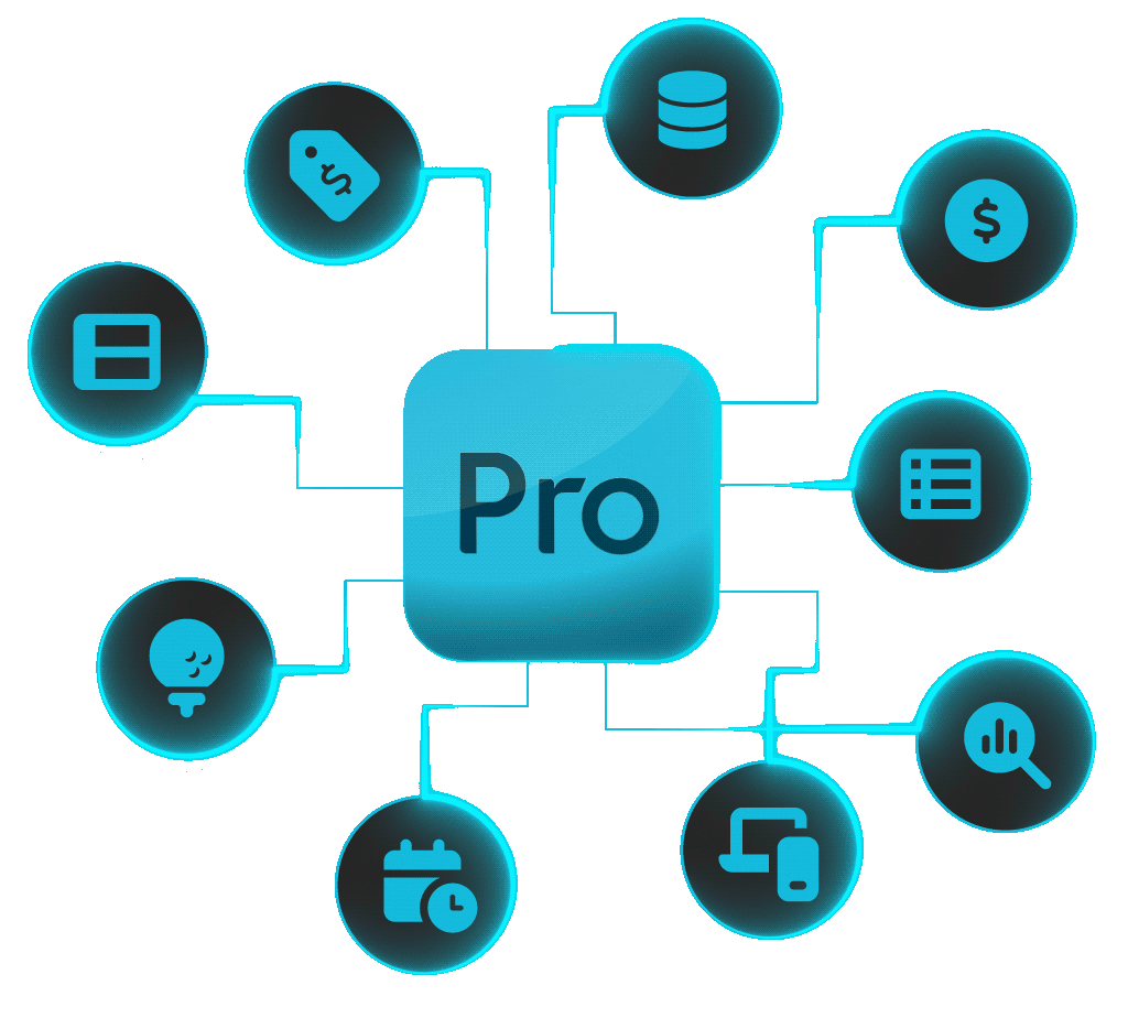 pro cloud-based golf course managementManage your course | pro shop | restaurant on one platform background image