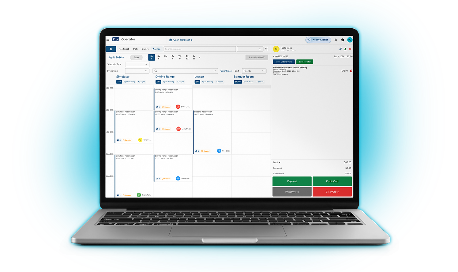 Built-in reservation management